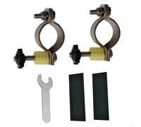 Acoplador de enganche de remolque de bicicleta, adaptador de bicicleta de metal con mandíbula de 45 mm para carro de vagón y remolques de carga, plateado (estilo A)