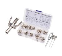 Acoplador de grasa: conexión rápida de alta presión con 3 agujas de grasa de precisión, accesorio de liberación rápida duradero para una lubricación eficiente | Mantenimiento automotriz