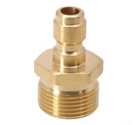 Acoplador de liberación rápida para conector M14 M22 G1/4 para adaptador de manguera de lavado eléctrico, accesorios de latón para el hogar y el jardín (#19)