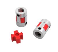 Acoplador de mandíbulas D14L22, conector de Motor de acoplamiento de eje Flexible de ciruela de aluminio, tipo abrazadera de acoplamientos flexibles CNC, 1 Uds.