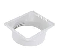 Acoplador de Manguera de Escape de Aire Acondicionado de Rosca Universal, Adaptador de Tubo de Conducto de Escape de Ca Redondo a Cuadrado para Tubo de Unidad de Interfaz de Conducto de Escape de 5,9