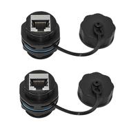Acoplador de montaje en panel RJ45 de 2 piezas, protección industrial IP68