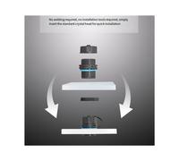 Acoplador de Montaje en Panel RJ45 de 20 Piezas, Conector Pasante LAN Ethernet de Montaje en Panel Industrial Blindado IP68 para CAT6/CAT5E/CAT5