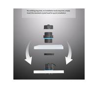 Acoplador de Montaje en Panel RJ45 de 6 Piezas, Conector Pasante LAN Ethernet de Montaje en Panel Industrial Blindado IP68 para CAT6/CAT5E/CAT5
