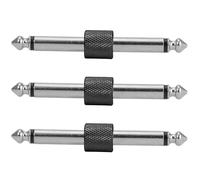 Acoplador de pedal de guitarra de 1/4 pulgadas, conector de pedal de efectos de guitarra a pedal, conector recto macho a macho