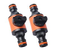 Acoplador de pezón, control de flujo, válvulas de desconexión rápida, materiales ABS, para tuberías de agua al aire libre, sistemas de riego de jardinería, conector rápido con interruptores