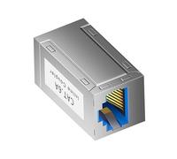 Acoplador de red blindado Cat6A Cat7 RJ45 de 10 Gbps de alto ancho de banda con protecciones EMI, carcasa de metal, acoplador de red blindado industrial