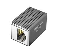 Acoplador de red blindado RJ45 de alta velocidad de 10 Gbps, extensor Ethernet para routers, PC y sistemas empresariales, acoplador de red blindado de metal