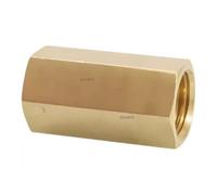 Acoplador de varilla hexagonal de latón métrico hembra M3, M4, M6, M8, M10, M12, M14, M22, métrico, hembra, latón, adaptador de conector de tubería (M6 x 1 mm)