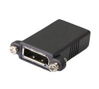 Acoplador DisplayPort, acoplador DP hembra a DP hembra, adaptador de conector de cable de extensión DisplayPort con ranura de hebilla de montaje en panel y tornillo