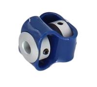 Acoplador elástico de 27mm diámetro, 30mm longitud, presión trasera, doble bucle, pareja, codificador aleación aluminio Flexible, acoplamiento fijo munt(4mm to 7mm)