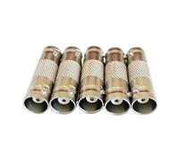Acoplador en línea BNC hembra a hembra, extensor de conector coaxial BNC for cámara CCTV, accesorios de sistema de videovigilancia, 5 uds.