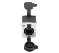 Acoplador Ethernet RJ45 Conector hembra a hembra de cobre chapado en oro para redes industriales al aire libre Cables Cat5e Cat6 Cat7 Cat8