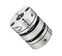 Acoplador flexible de aluminio con eje doble, acoplamiento de disco D39mm L47mm(8-14)