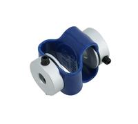 Acoplador flexible de eje par de doble hebilla D23L24 L32, 8 fuentes, acoplamiento de codificador flexible de aleación de aluminio para motor paso a paso CNC, embrague del eje: (D23L24 4x5)