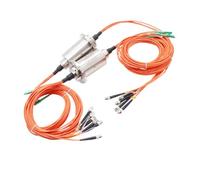 acoplador fotoeléctrico monomodo con Conector rotativo de Anillo Deslizante Fibra óptica(6CH Optical Fiber Slip Ring)