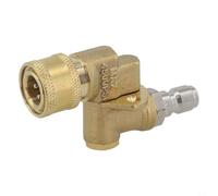Acoplador giratorio giratorio conector rápido para Elite para lavadora a presión, dispositivo adaptador de limpiador de boquilla de 180° con ajustes de pulverización de cinco ángulos, metal de 1/4