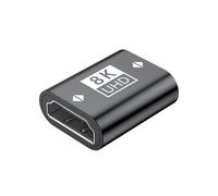 Acoplador HDMI 2.1 Hembra a Hembra 8K - Adaptador de Extensión HDMI Negro Black