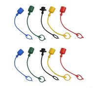 Acoplador hidráulico de cara plana con conexión rápida macho y hembra para interfaces roscadas de 1/2 diseñado para evitar daños por polvo y clima ISO5675 (10 piezas)