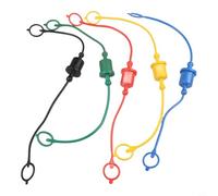 Acoplador hidráulico de conexión rápida de 12 pulgadas con polvo macho hembra para interfaces roscadas de 1/2 compatible con sistemas ISO5675 (5 piezas)