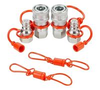 Acoplador hidráulico Pioneer B17B de 1/4 de pulgada con tapa antipolvo adecuado for una amplia gama de aplicaciones hidráulicas.