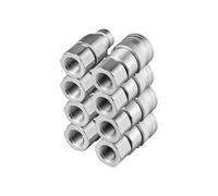 Acoplador Hidráulico Rápido-Duoku-4 Kits Conector Rápido Hidráulico Cuerpo-12,7 mm Rosca NPT 1/2 a Cara Plana de Acero Alta Capacidad