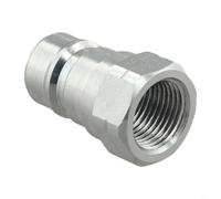 Acoplador hidráulico roscado NPT de conexión rápida ISO7241-A compatible con Parker 6600 más rápido AN acero al carbono de alta presión (NPT3/8-macho)