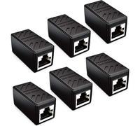 Acoplador modular para cables Ethernet, adaptador RJ45 hembra a hembra Plug and Play para infraestructura CAT6, conductor de cobre puro con baño de