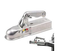 Acoplador para Lengua De Remolque - Pestillo De 50mm De Alta Resistencia - Conector De Bola De Remolque con Cubierta -, Auto, Camión, Coche Remolcador, ATV, Moto y Soldadura