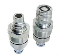 Acoplador plano de la cara para el tamaño estándar hidráulico de la construcción del metal de las colocaciones de conexión rápida hidráulica del cargador 906H2 907H2 907H2 de la rueda