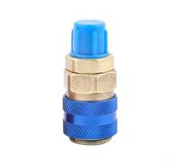 Acoplador QC-12 Ergonómico Uso para fácil Manual Acoplador QC-12(Blue) | para acero endurecido, alta presión, para resistencia , válvula integrada, seguridad total