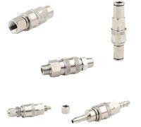 Acoplador rápido de bloqueo automático, manguera de compresor de aire neumático SM SF SH SP, conector Mini Euro Asia de un toque, 1 Uds.
