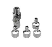 Acoplador rápido para aerógrafo, adaptador de desconexión de liberación rápida, conector macho hembra de 1/8 pulgadas con 4 adaptadores macho para compresor de aire