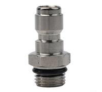 Acoplador rápido para lavadora a presión de 1/4 pulgadas para conexión de manguera con soporte para roscas M14x1.5 M18x1.5 M22x1.5 y G1/4 (#1)