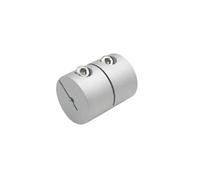 Acoplador rígido de aleación de aluminio D20L20 for máquinas CNC | Conector de eje for robótica DIY, diámetro exterior de 20 mm, 1 pieza(6mm x 8mm)