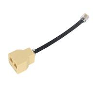Acoplador RJ12 6P6C de 50 cm, adaptador divisor de cable telefónico RJ11 de 2 vías, adecuado y compatible