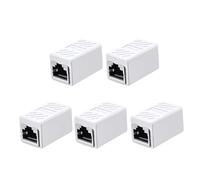 Acoplador RJ45, acoplador Ethernet Cat6 para Cat5e/Cat6/Cat7/Cat8, adaptador extensor Ethernet de 1000 Mbps, conector LAN para módem, router, PC, interruptor, extensión de red, hembra a hembra