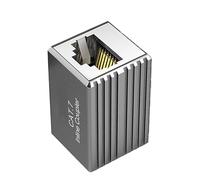 Acoplador RJ45 blindado Cat7 de 10 Gbps, extensor Ethernet de alta velocidad, conectores acopladores Ethernet para una conexión de red estable, red blindada de metal