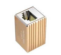 Acoplador RJ45 blindado Cat7, extensor Ethernet de 10 Gbps, conector de alta velocidad para oficina/centros de datos y acoplador de red blindado de metal estable