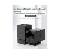 Acoplador RJ45 Cat6 Acoplador en Línea UTP Hembra A Hembra Conector Cat6 Cat6 1 Uds