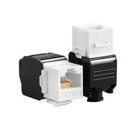 Acoplador RJ45 Hembra, blindaje de Zinc (STP), PoE+, acoplador Ethernet Modular RJ45, Cat8, Cat7, Cat6A(1PCS,CAT6A UTP)