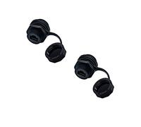 Acoplador RJ45 impermeable de montaje en panel, conector Ethernet Cat 6 empalme para exteriores, hembra a hembra, combo con conectores de red de tapa, conector Cat5/5e/6 8P8C, cubierta impermeable