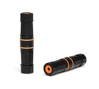 Acoplador RJ45 impermeable IP68 Cat6a, acoplador Ethernet impermeable de cobre puro blindado de 10 GB, conector de cable LAN Ethernet impermeable IP68 para cable Ethernet Cat5/Cat6/Cat6A/Cat7 (2