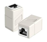 Acoplador RJ45, paquete de 2 adaptadores Ethernet hembra a hembra, adaptador extensor de cable Ethernet, recto modular de 8 pines, conectores de red para cable Ethernet Cat8/Cat7/Cat6/Cat6a/Cat5e/Cat5