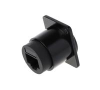 Acoplador RJ45 tipo D blindado RJ45 Conector de montaje en panel CAT6 hembra a hembra LAN Bulkhead Pass Through Socket Adapter Cable Expander Splitter Cable Fan Converter Controller Card