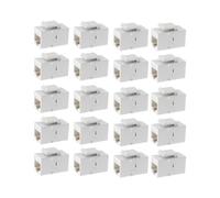 Acoplador Trapezoidal de Ethernet, Conectores Hembra en LíNea de 20 Paquetes Cat6 RJ45 Jack