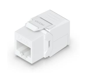 Acoplador Ubiquiti UACC-Keystone-Coupler-C6 Cat6 Pack 12 Unidades Policarbonato Blanco