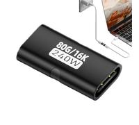 Acoplador USB,C USB,C - Conector de extensión PD de 240 W, adaptador hembra tipo C | Conexión fiable para configuración de conferencias en el lugar de trabajo, carga en