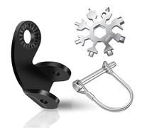 Acopladores de Remolque de Bicicleta, Accesorios Universal Adaptador Remolque Bicicleta Carga y Mascotas, para Niño Remolque Bicicleta Remolque, con Snowflake Multi Tool, con pasadores de bloqueo