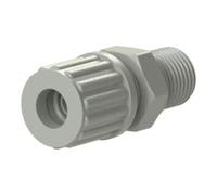 Acoplamiento atornillado recto, G 1/2 A, para manguera 4/6 mm, SW 27, presión de trabajo máx. 10 bar (20 °C) / máx. 2,5 bar (90 °C), PP.